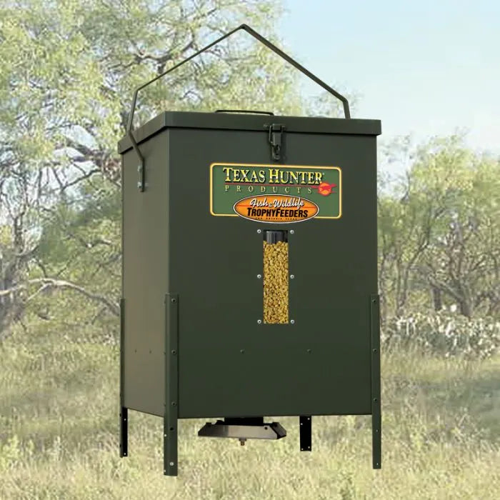 Texas Hunter 100 lb. Hanging Deer Feeder w/ Solar