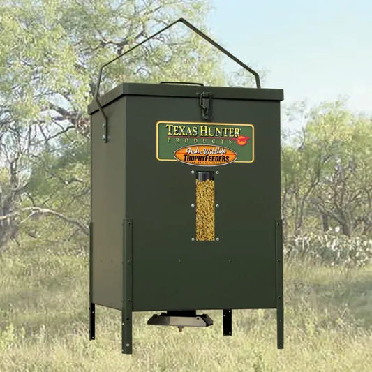Texas Hunter 100 lb. Hanging Deer Feeder w/ Solar