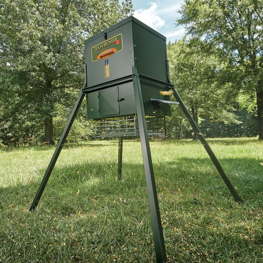 Texas Hunter Stand and Fill 300lb. Trophy Deer Feeder w/ Solar
